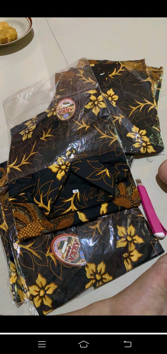 Bswart Batik Hrb026 Kenongo Hem Pendek Padi Pekalongan M L Xl Batik Pria Murah Modern Grosir Eceran