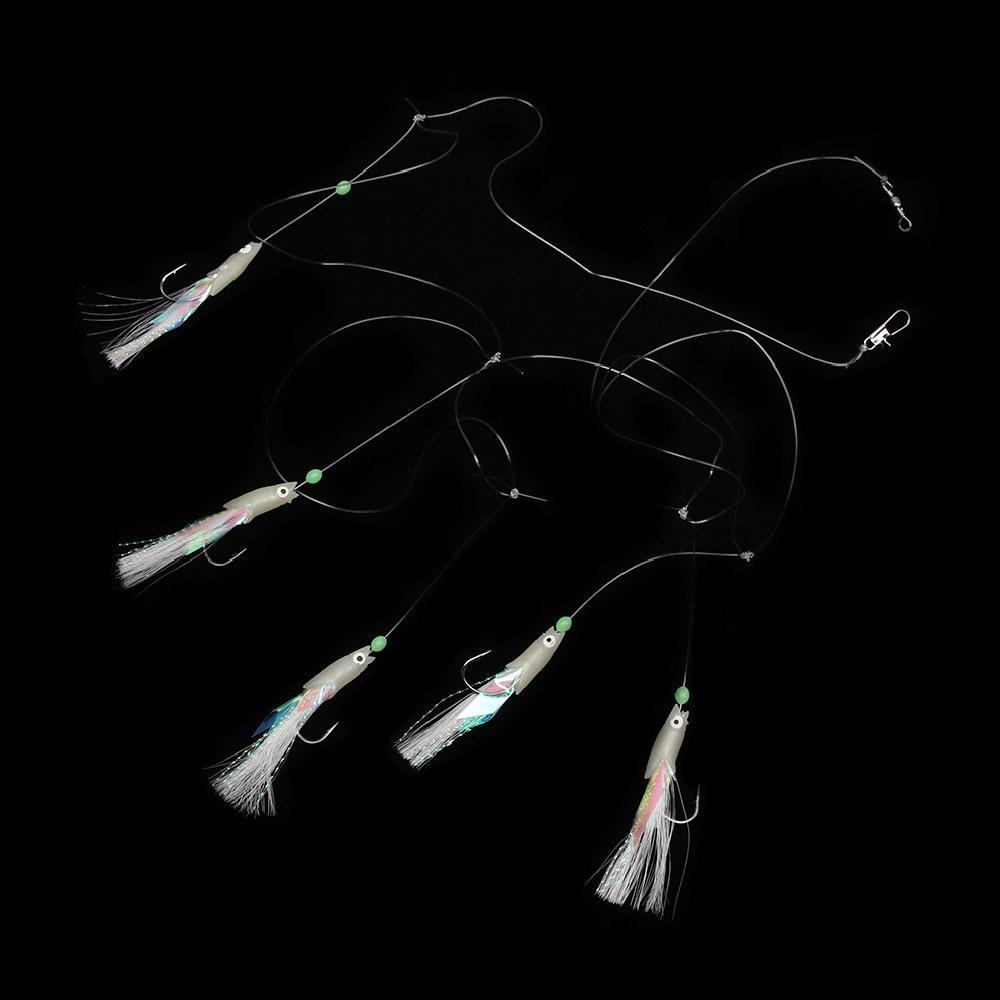 Solighter 5Pcs / Set Umpan Pancing Softlure Tiruan Bentuk Ikan Bahan Silikon