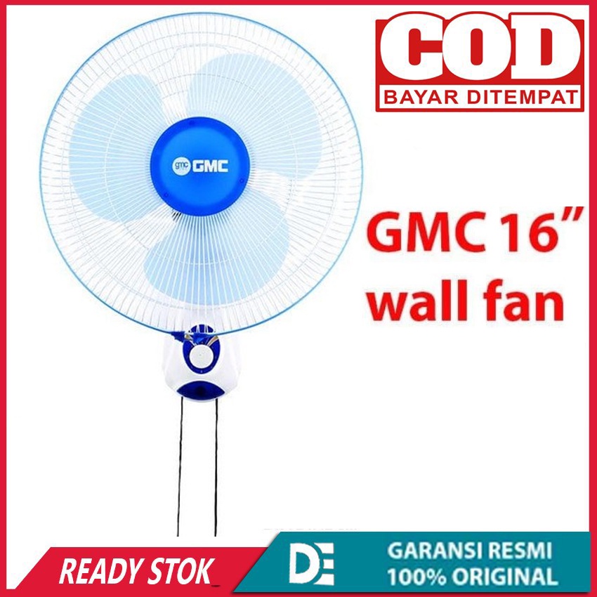 Kipas Angin Dinding/Wall Fan GMC 508 Kipas Angin 16 inch Bisa swing Kanan dan Kiri