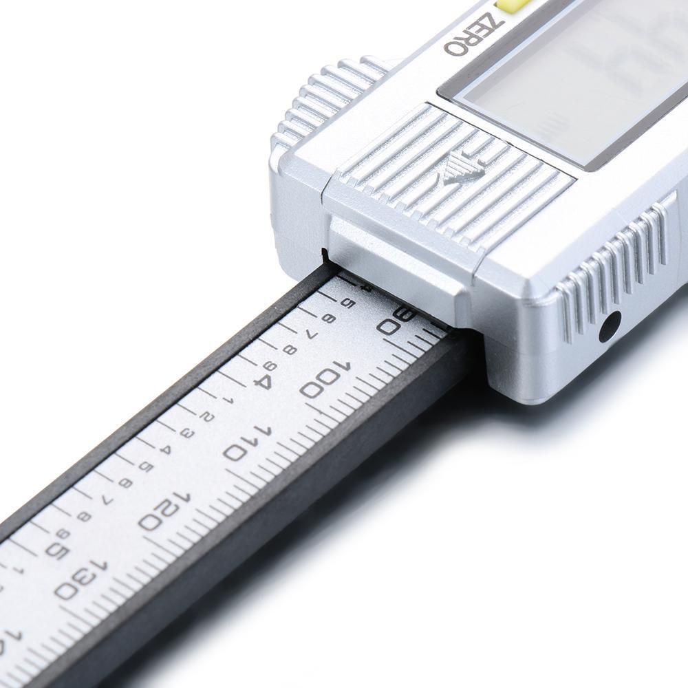 Solighter100/150mm Vernier Calipers Alat Ukur Plastik Elektronik LCD Digital