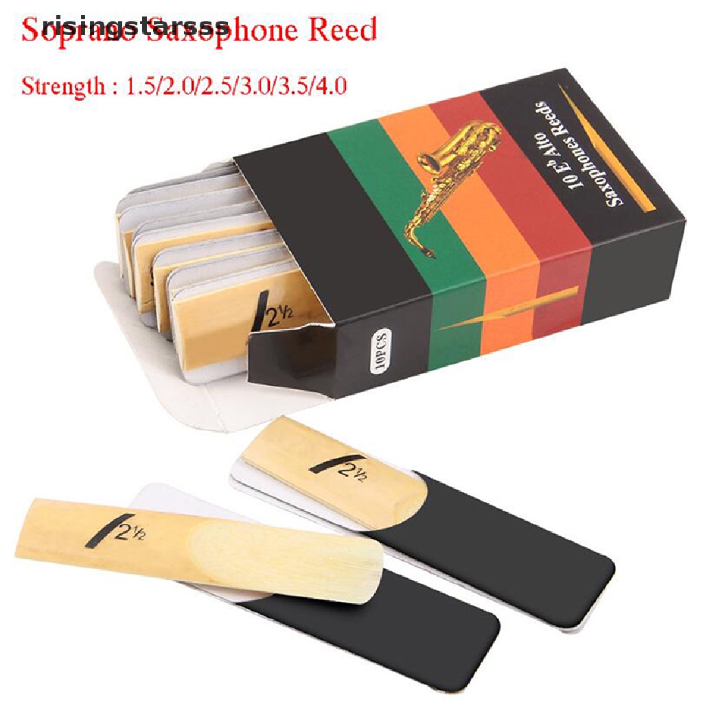 10pcs Eb Alto Saxophone Reeds Sax Reeds Kekuatan 1.5 2.0 2.5 3.0 3.5 4.0