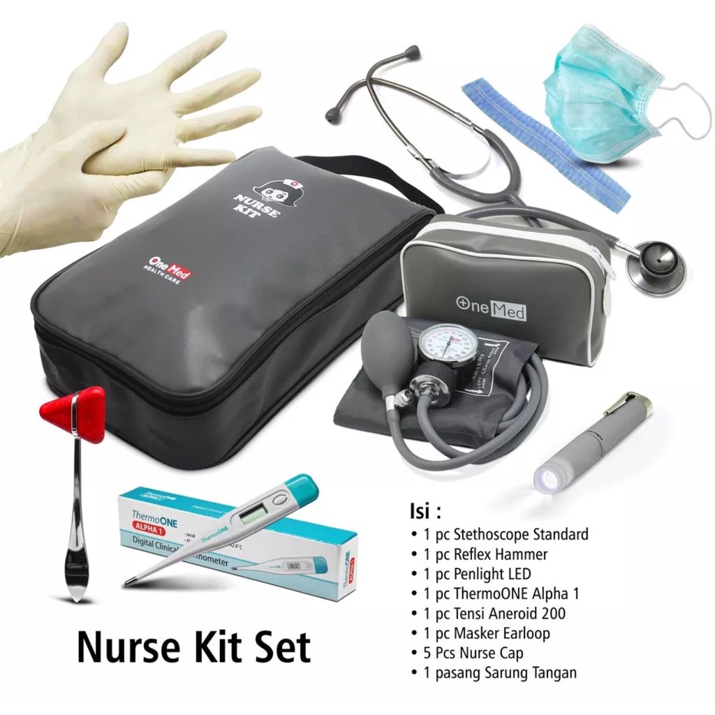 NURSE KIT SET ONEMED NURSING KIT TENSIMETER STETOSKOP