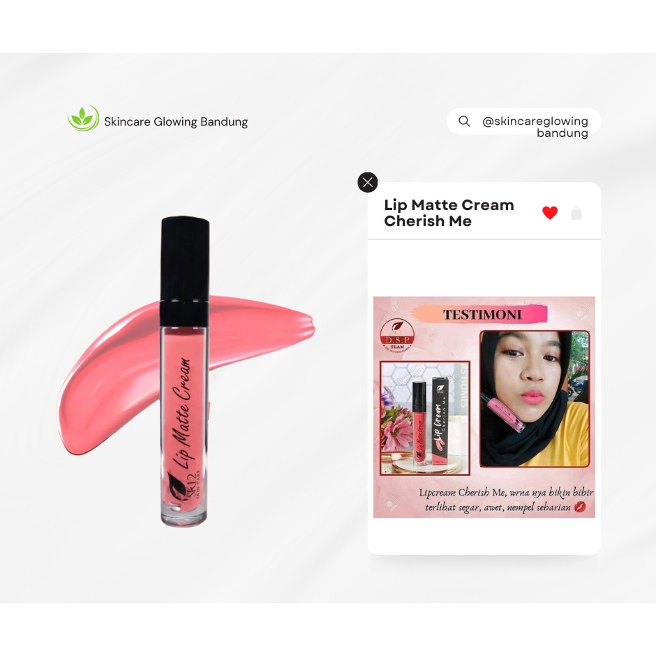 Lip matte Cream Lipcream Pewarna Bibir Lip Krim Cream Pewarna Bibir Merah Gincu Bibir Lipstik Krim Lip Cream Tahan Lama Anti Luntur Lip Cream Long Lasting