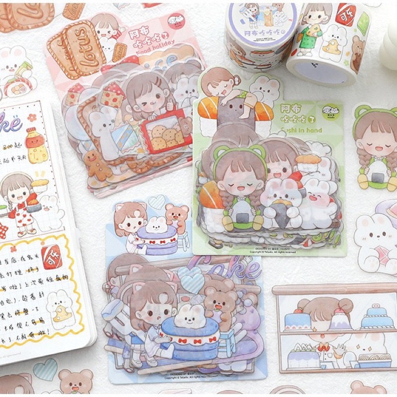 

Sticker Cute Girl Tumblr / Sticker Aesthetic Scrapbook Waterproof