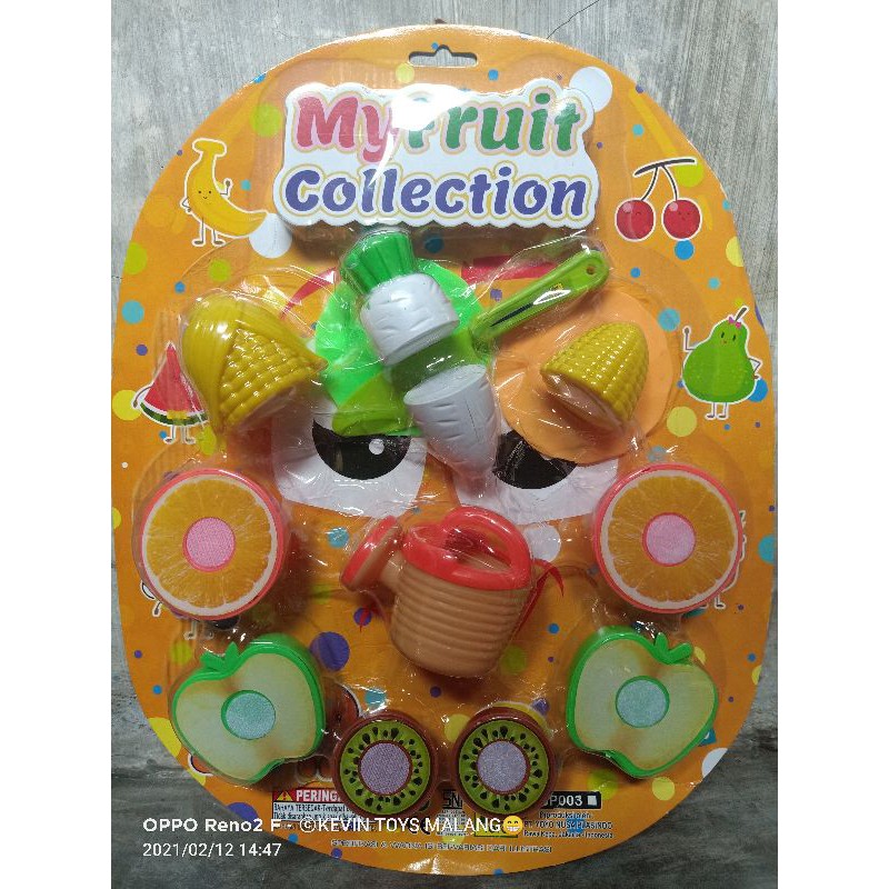 STOCK TERBATAS / OBRAL mainan My fruit collection BP 003 / mainan anak edukasi buah potong lengkap