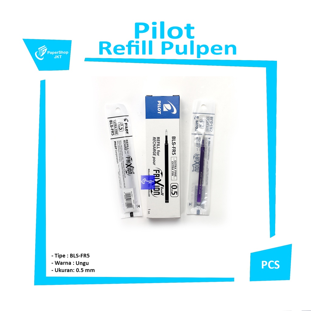 

FRIXION - Pilot Refill Isi Pulpen 0.5 Warna
