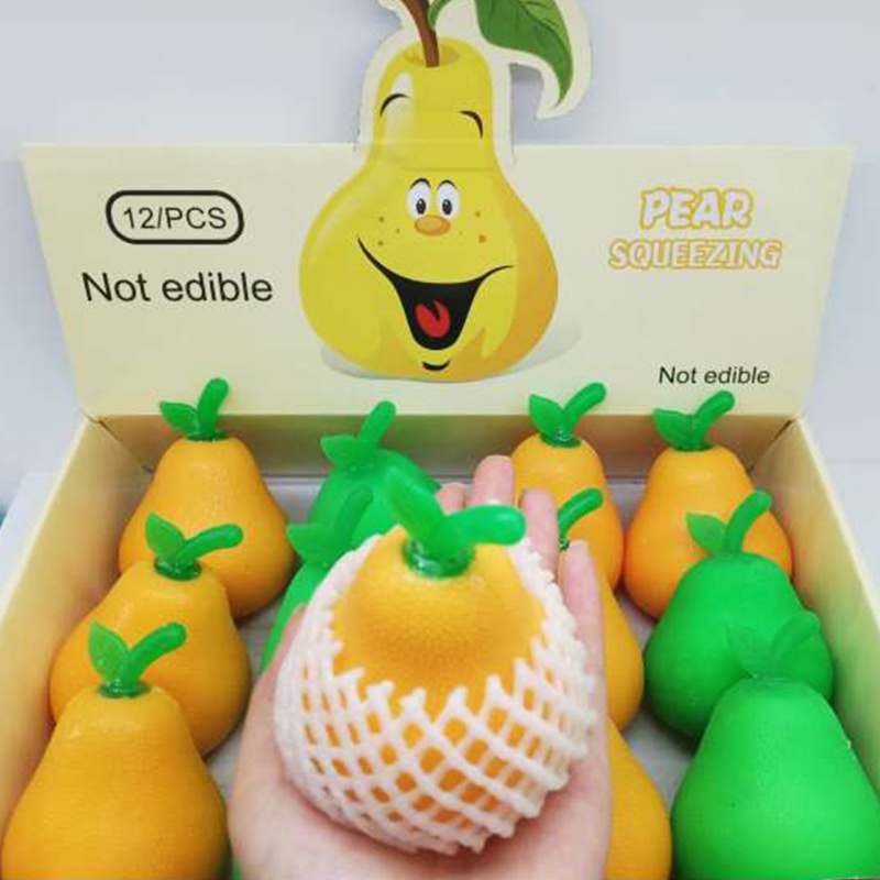 Mary 4Inch Squeeze Mainan Simulasi Buah Properti Fotografi Interaktif Pereda Tekanan Mainan TPR Dekompresi Mainan Untuk Todd
