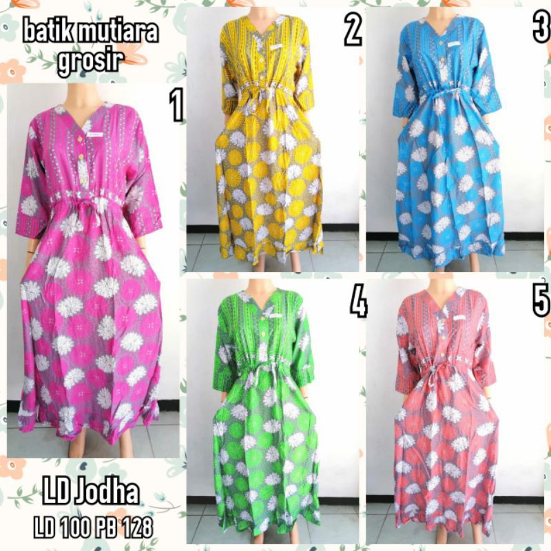 GAMIS BATIK DRESS LD JODHA HAP RAYON BUSUI FRIENDLY