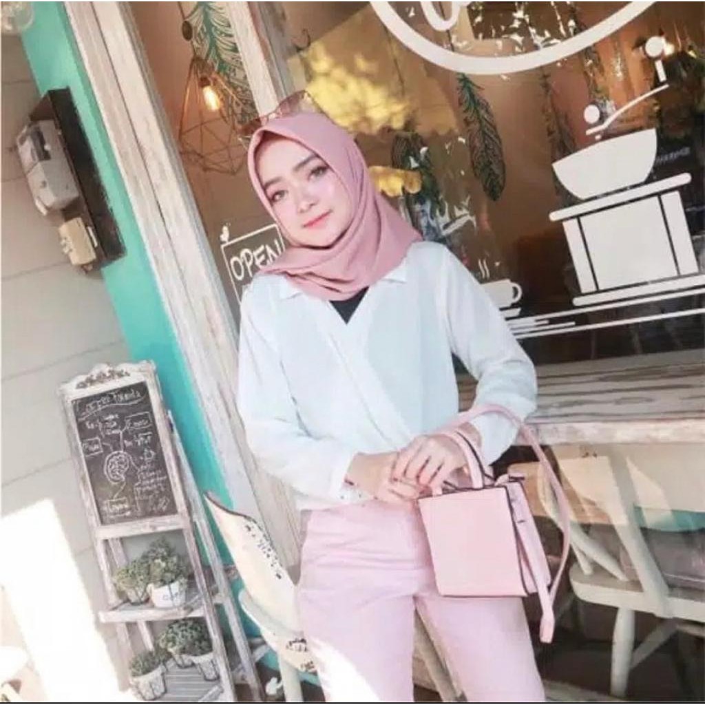 -BDG-STYLE BASIC TOP ZAR - BLOUSE WANITA -COD