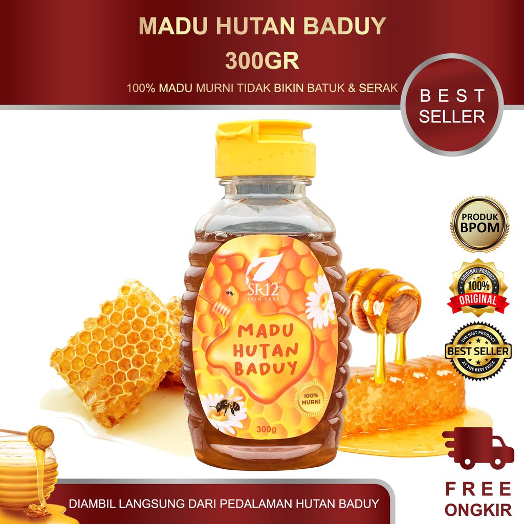 MADU HUTAN BADUY SR12 300 GRAM / MADU ASLI DARI HUTAN BADUY MENJAGA STAMINA TUBUH DEWASA &amp; ANAK-ANAK