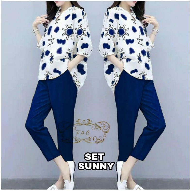 set sunny/ setelan wanita/pakaian wanita/pakaian setelan wanita-4