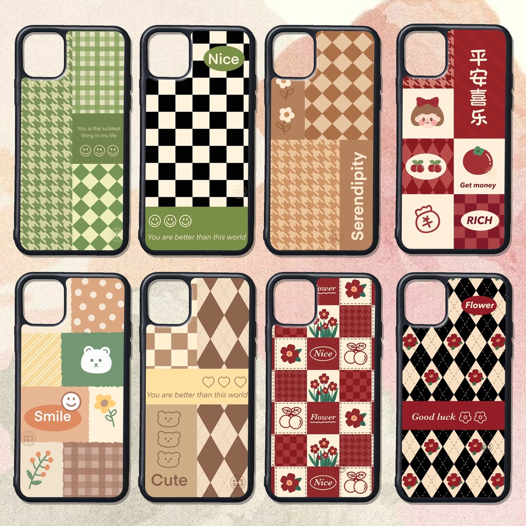 CASE CUSTOM RUBBER IPHONE ANDROID CASING ALL TYPE TEMA Y2K CUTE AESTHETIC PATTERN