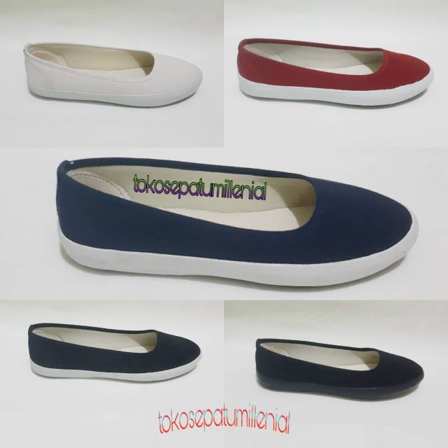 SEPATU PANG 032 MODEL PX STYLE 098 KANVAS SLIP ON WANITA