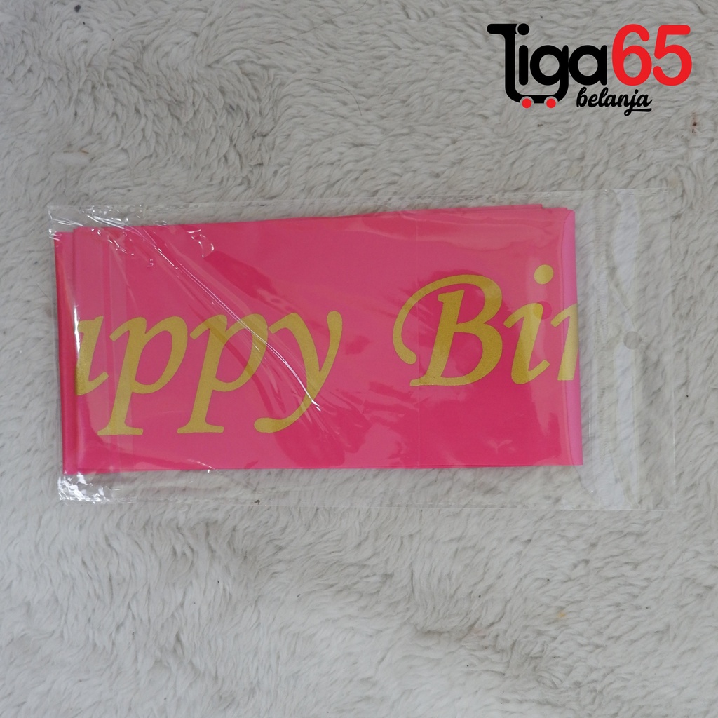 365 BANNER ULTAH 1500-26 #41112 Banner Ulang Tahun Ultah Tuliisan Happy Birthday Beragam Warna