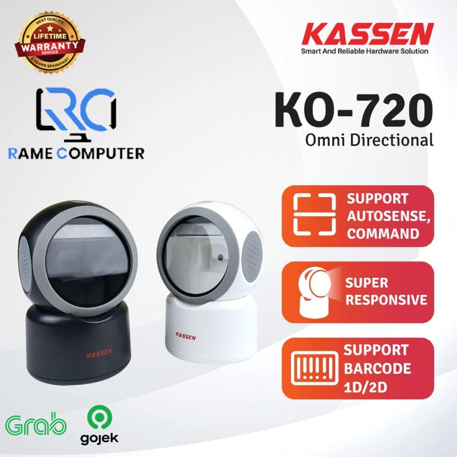 KASSEN KO720 / KO-720 OMNI DIRECTIONAL SCANNER 1D 2D SCANNER QR CODE