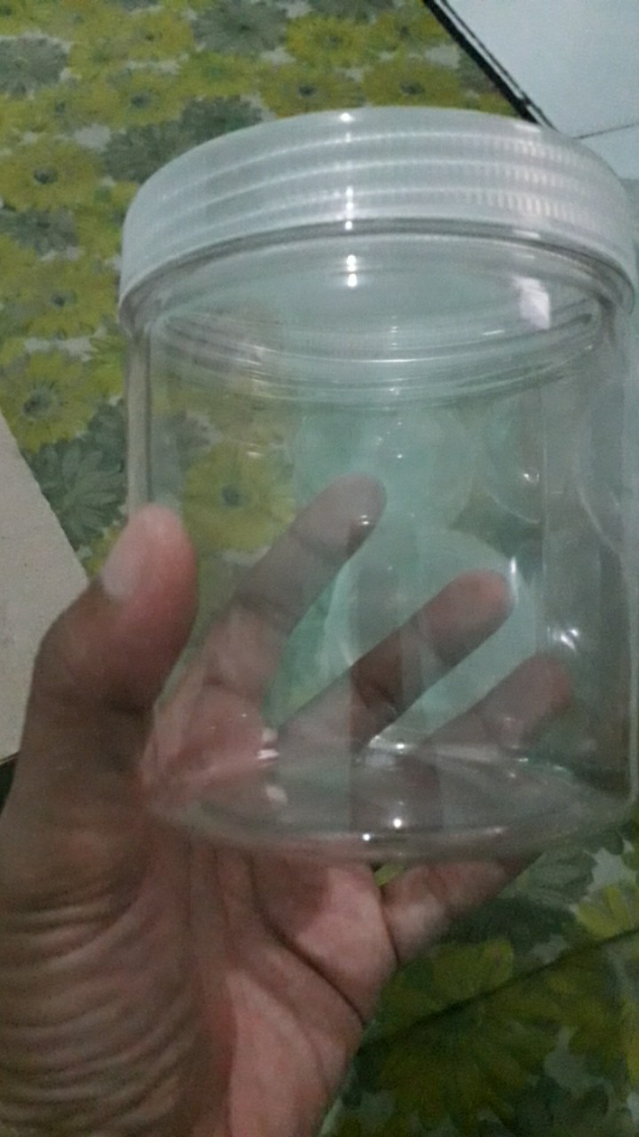 Toples Tabung Silinder / Cylinder - Toples Jar Plastik 500 Ml