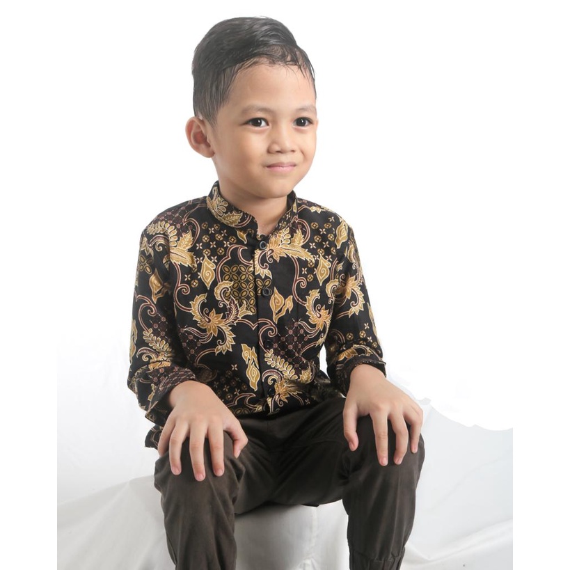 BatikBule Baju Batik Bayi Umur 1 dan 2 tahun kebawah Model Slimfit