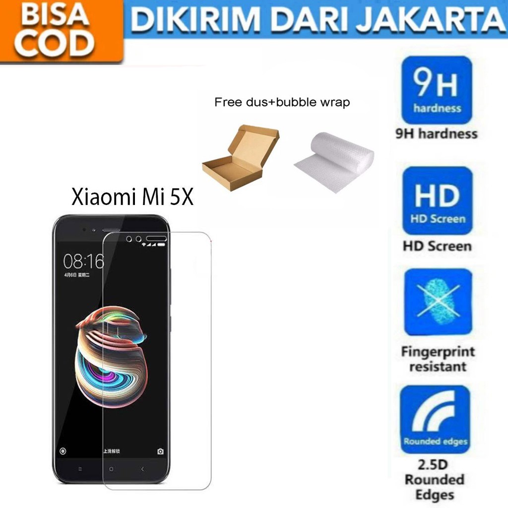 Xiaomi Mi 5X Tempered Glass Screen Protector Anti Gores