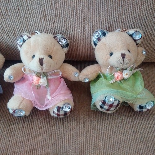 GANTUNGAN TAS KUNCI TEDDY BEAR KEY CHAIN BAG CHARM BONEKA IMPORT LUCU TERBARU MAC 83