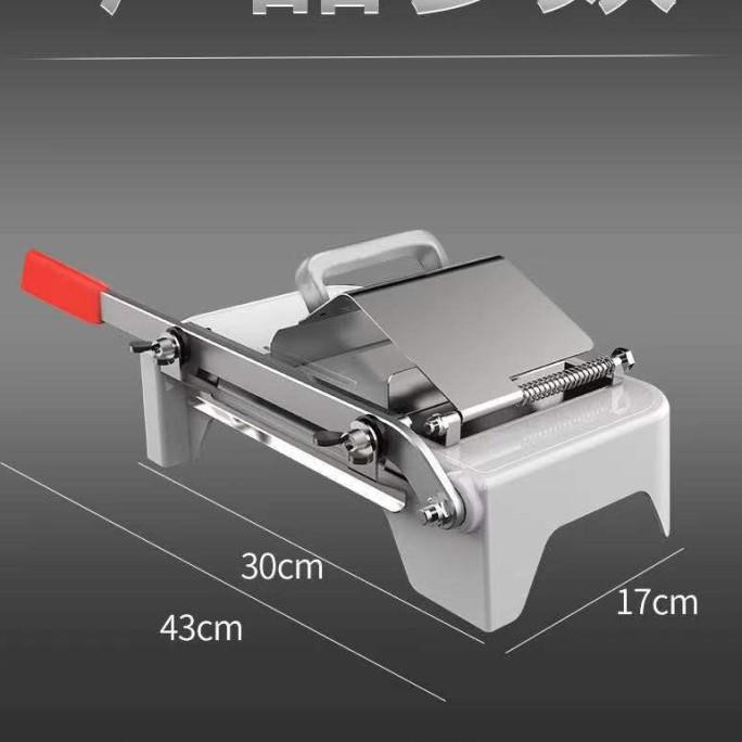 MESIN POTONG MEMOTONG PEMOTONG SLICE DAGING MANUAL MEET SLICER CUTTER