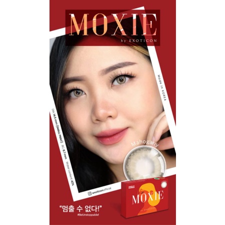 X2 moxie softlens mahogany softlens moxie softlens coklat