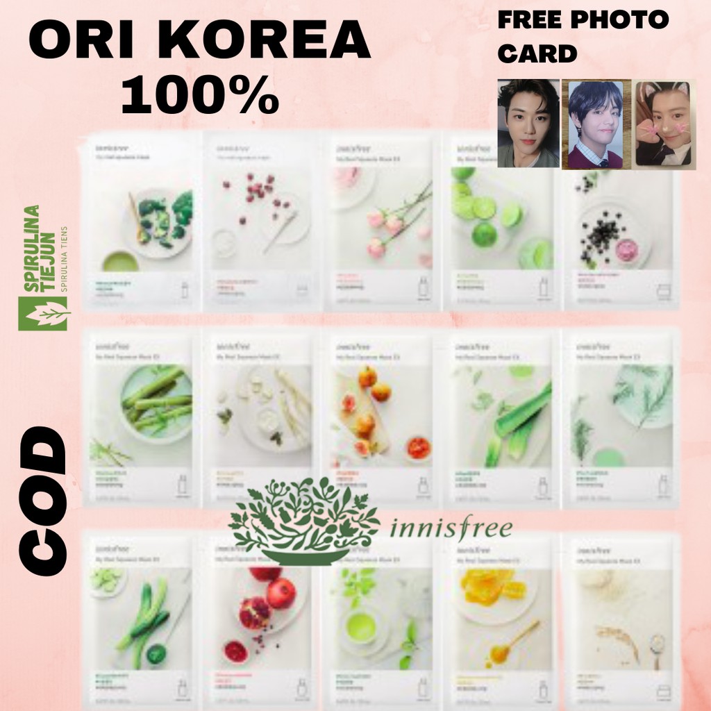 BPOM, ORIGINAL KOREA, SHEET MASK INNISFREE, SHEET MASK KOREA, INNISFREE MASK, INNISFREE SHEET MASK, 