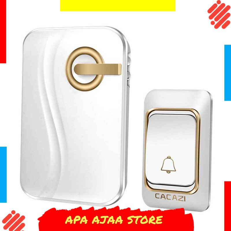 Best Seller ! CACAZI Bel Pintu Wireless Doorbell 36 Tunes 1 PCS Receiver - K03DC