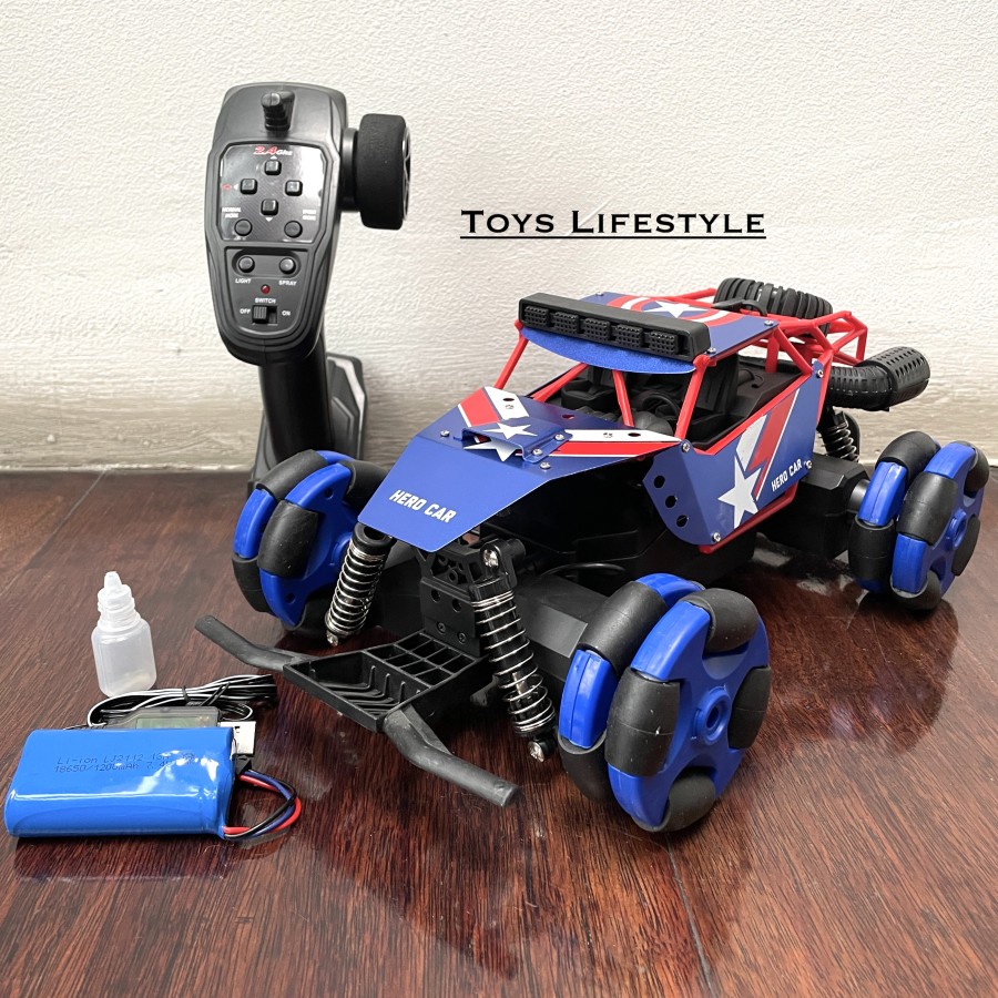 Mainan Mobil Remote Control Sand Drift Hero (Spray &amp; 360 Drift)