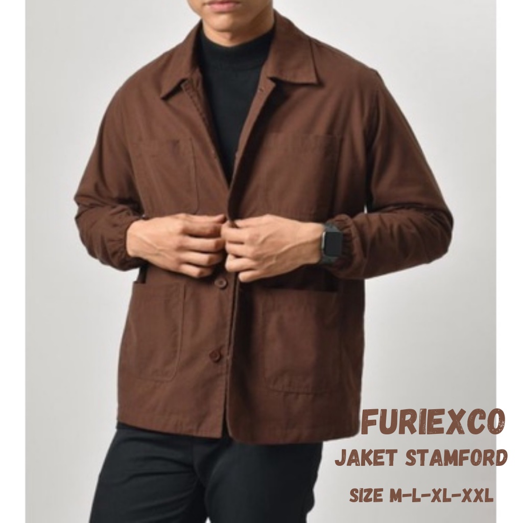 Jaket Stamford Canvas Pria / Stamford Jacket / Jaket Casual / Jaket Pria