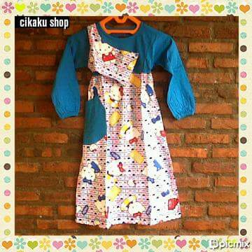Gamis Anak Oka Oke hello kitty size 5thn