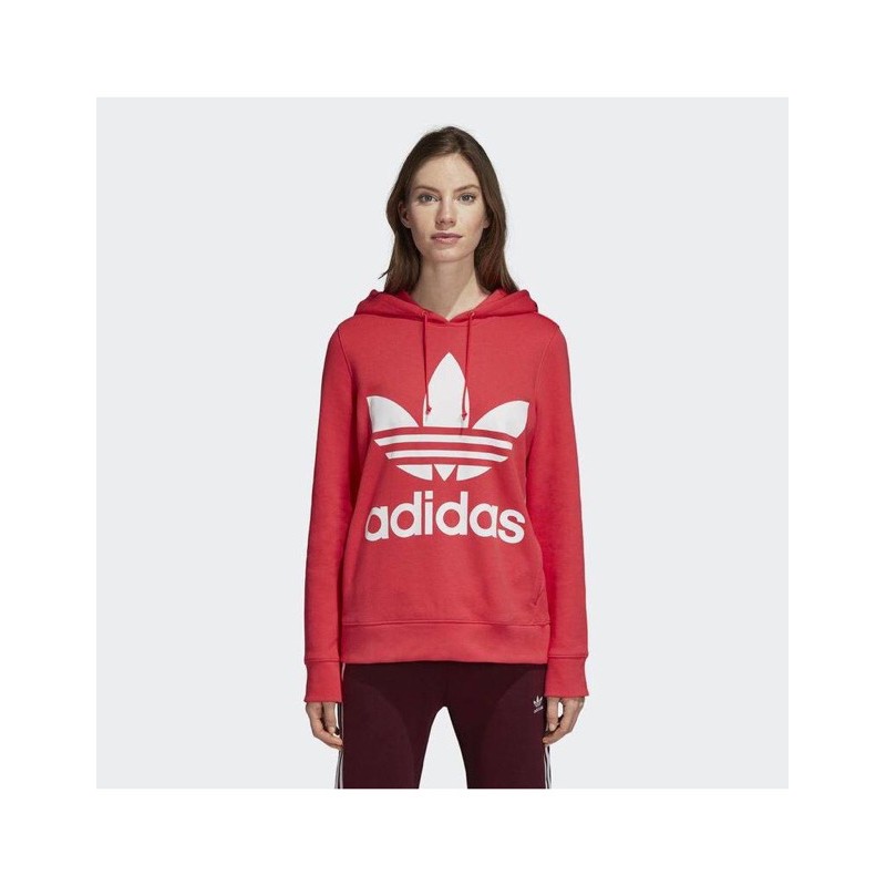 Adidas Women Trefoil Hoodie Core Pink Originals