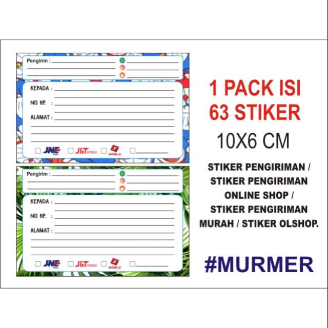 

STIKER PENGIRIMAN ONLINE/STIKER PENGIRIMAN ONLINE SHOP PER PACK