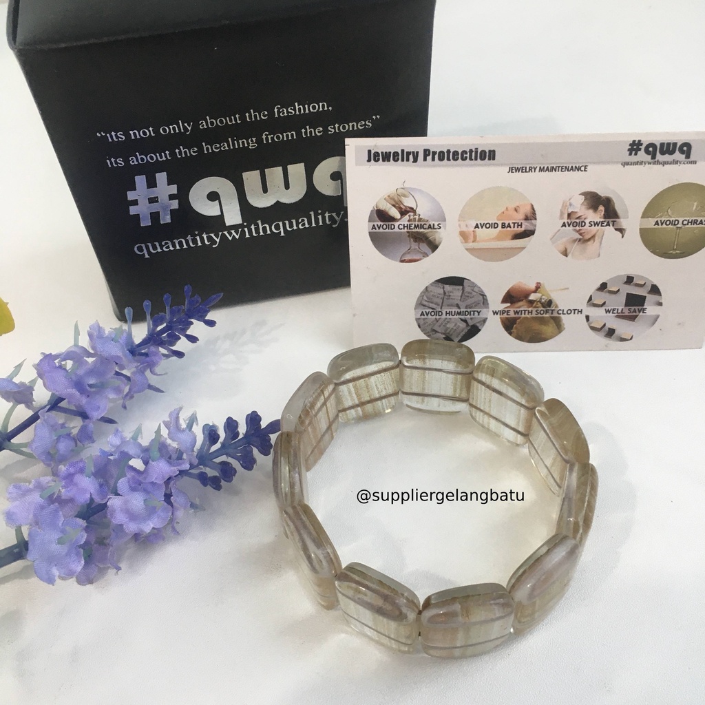 Gelang Batu RAMBUT SEDANA OVAL BESAR limited natural asli akik