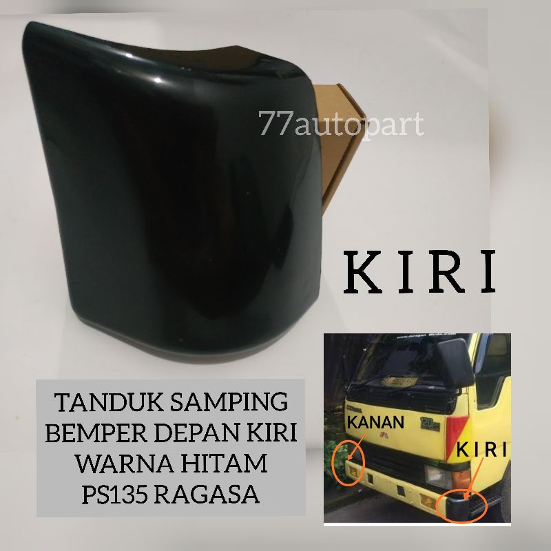 Tanduk bemper colt diesel ps135 ragasa kiri hitam