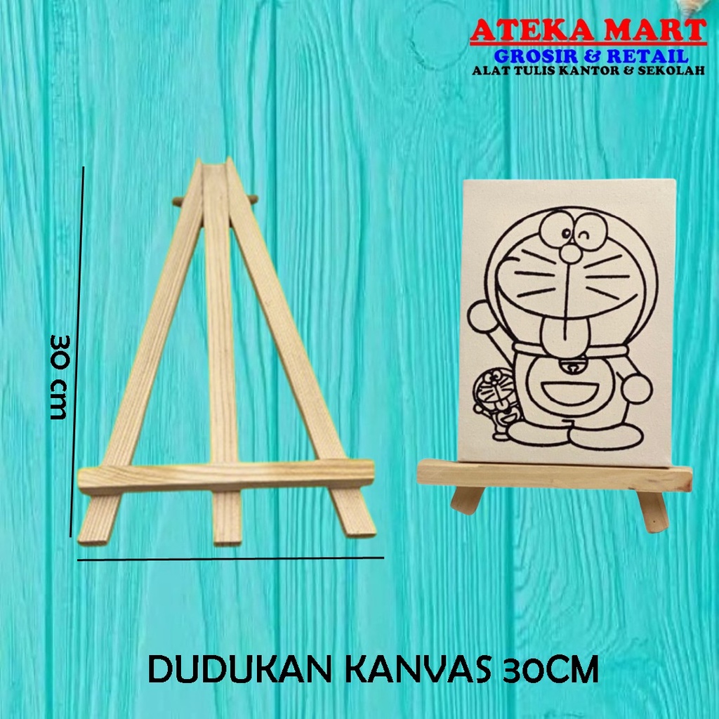 

DUDUKAN KANVAS 30 CM EASEL KAYU NATURAL