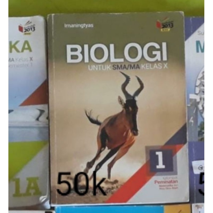 preloved buku paket erlangga biologi kelas 10