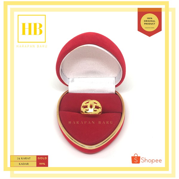 Cincin Emas 24 Karat 99% - Chanel | Cincin Kawin, Model Chanel