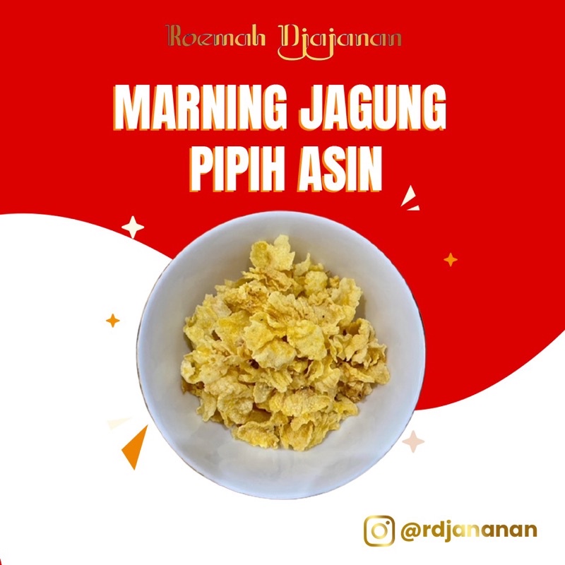 

( ROEMAH DJAJANAN SNACK ) MARNING JAGUNG ASIN 200gr