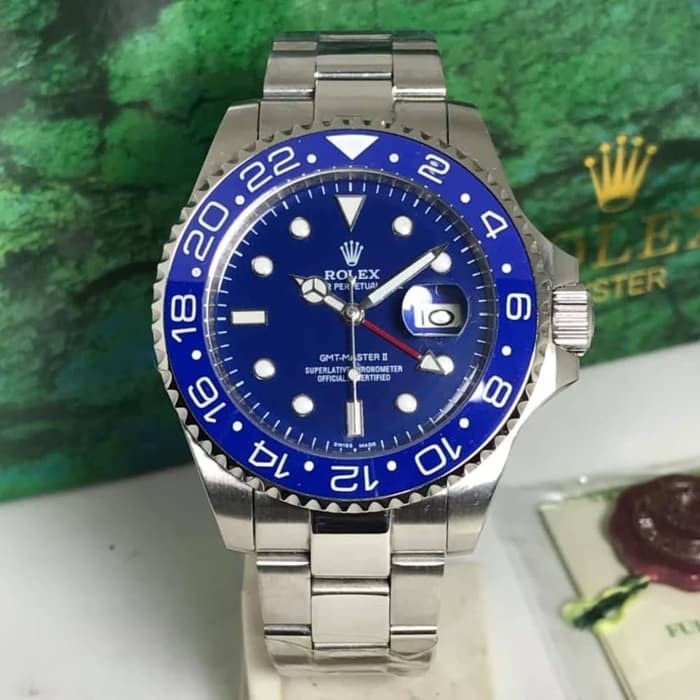 Jam Tangan baru Rolex GMT master mirip swiss clone