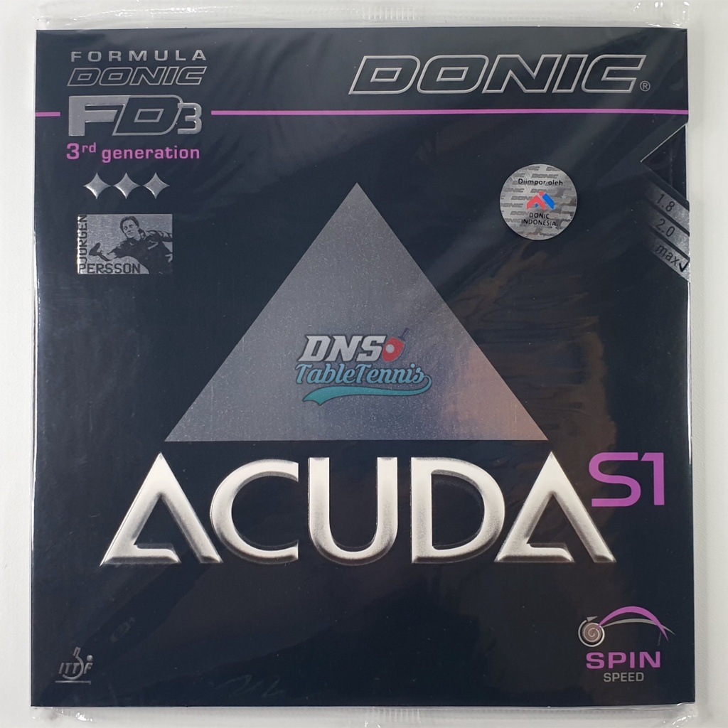Donic Acuda S1 - Rubber Karet Pingpong Bet Tenis Meja