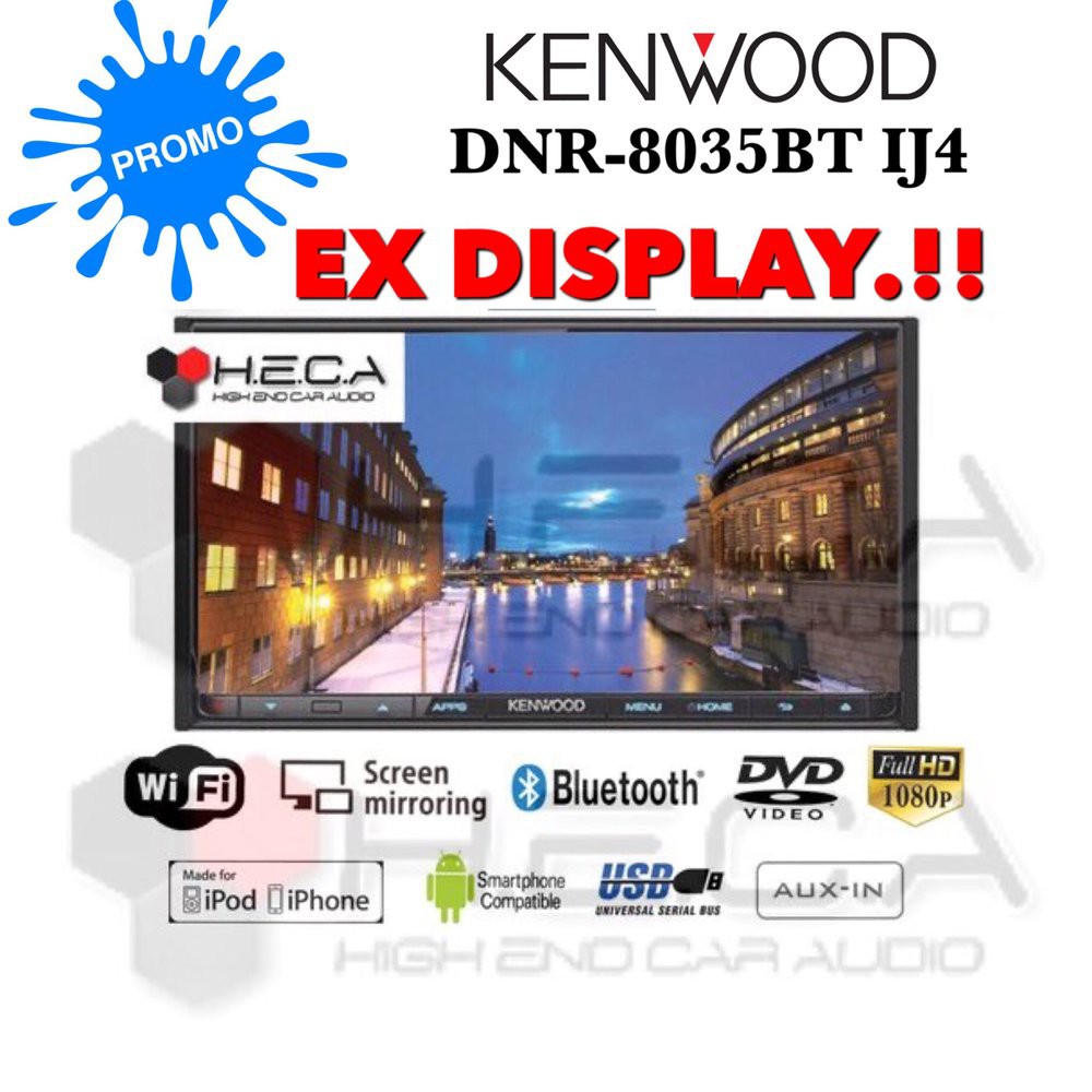 Kenwood DNR-8035BTIJ4 Head Unit DNR 8035BT IJ4 Double Din DNR 8035 BTIJ4 Tape Mobil DNR8035BTIJ4 Aud