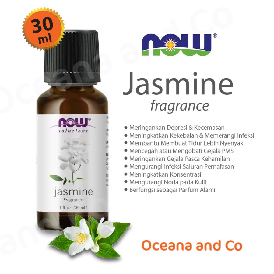 Now Jasmine Essential Oils, 30 ml, Relaxing Aromatherapy Oils