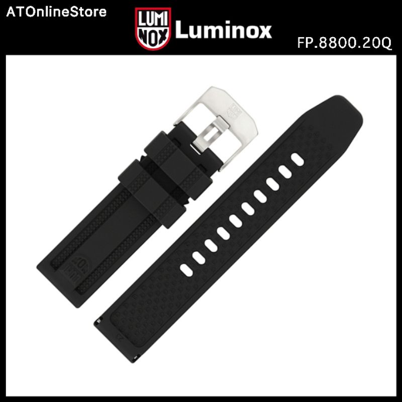 Tali Jam Luminox - Rubber Luminox 8880 4200 ORIGINAL (SILVER BUCKLE)