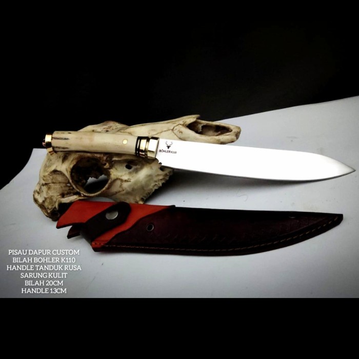 Pisau Seset Kulit - Pisau Dapur Serbaguna Seset Daging Baja Bohler K110 - Vivistecolection