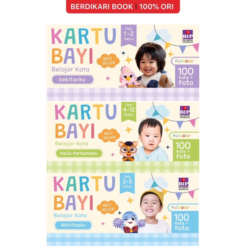 Berdikari - Kartu Bayi Belajar Kata - Gramedia