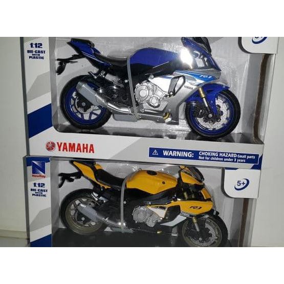 Yamaha Yzf-R1 Skala 1:12 Newray - Kuning - Termurah 