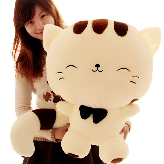 Boneka Kucing Jumbo Cat Lucky Keberuntungan Import Bahan Halus dan Lembut