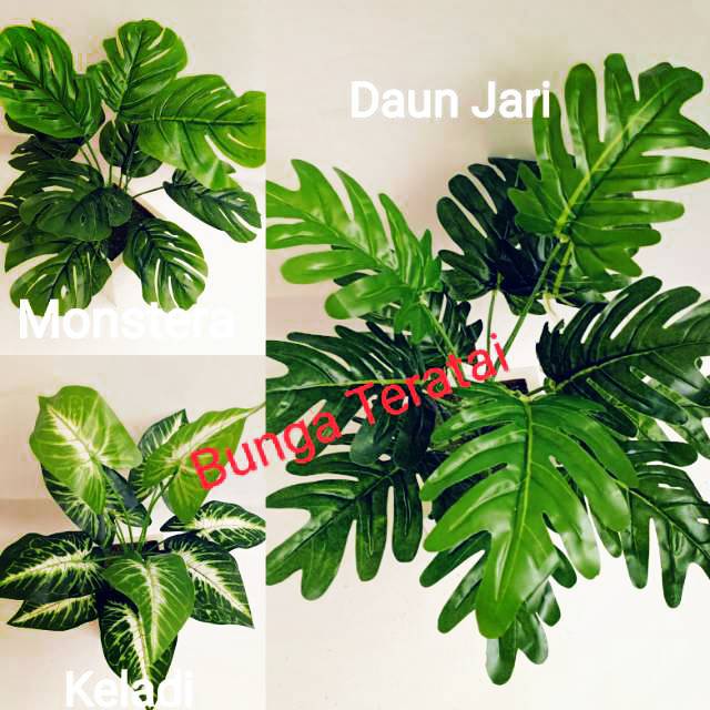 Tanaman Artificial Daun Monstera Keladi Shopee Indonesia