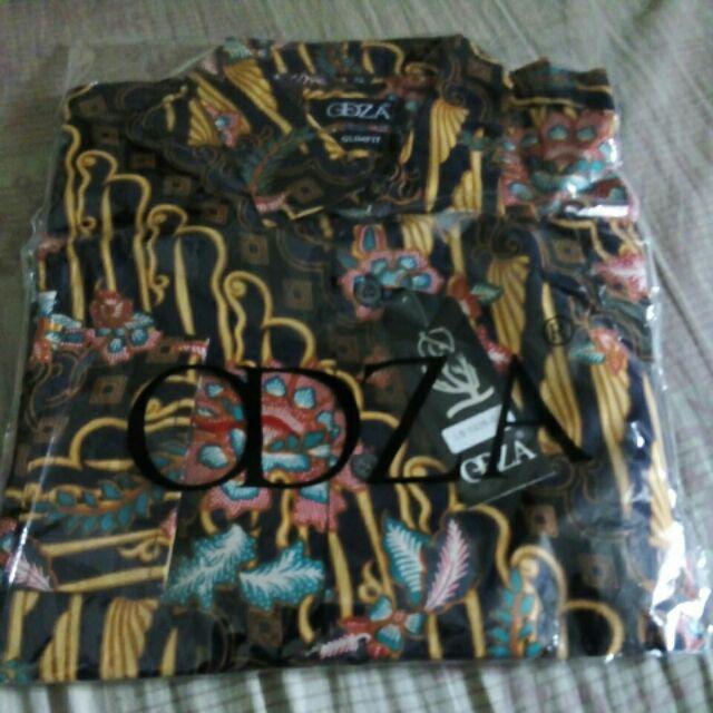 Odza Kemeja Batik Slim Fit Pria Baju Batik Lengan Panjang Seragam Batik Batik Modern Darewa