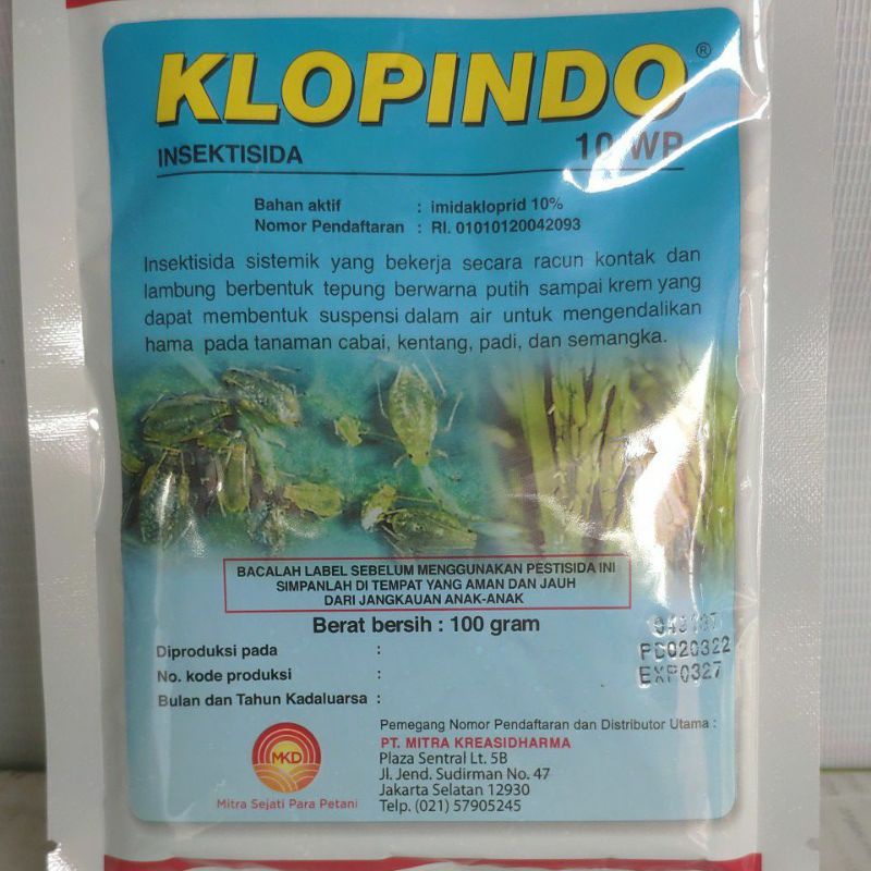 INSEKTISIDA KLOPINDO 10 WP